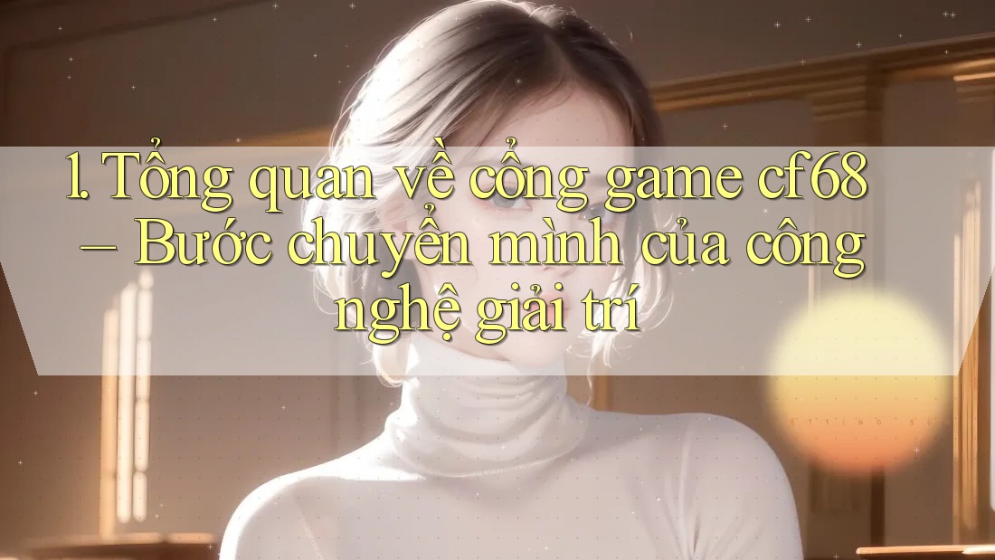 1. Tổng quan về cổng game cf68 – Bước chuyển mình của công nghệ giải trí