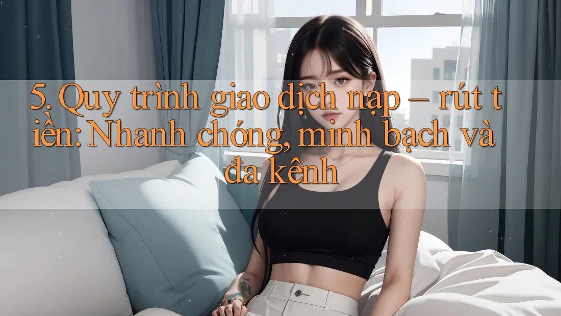 5. Quy trình giao dịch nạp – rút tiền: Nhanh chóng, minh bạch và đa kênh