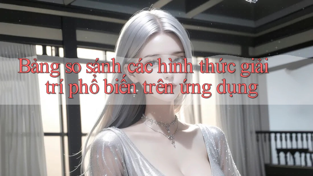 Bảng so sánh các hình thức giải trí phổ biến trên ứng dụng Bảng so sánh các hình thức giải trí phổ biến trên ứng dụng