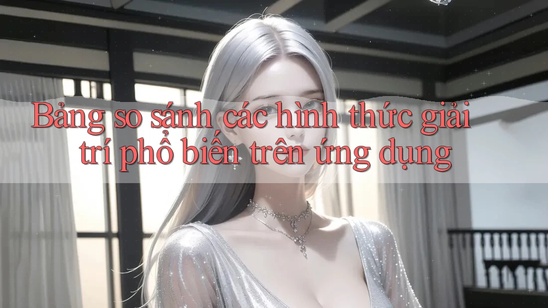 Bảng so sánh các hình thức giải trí phổ biến trên ứng dụng