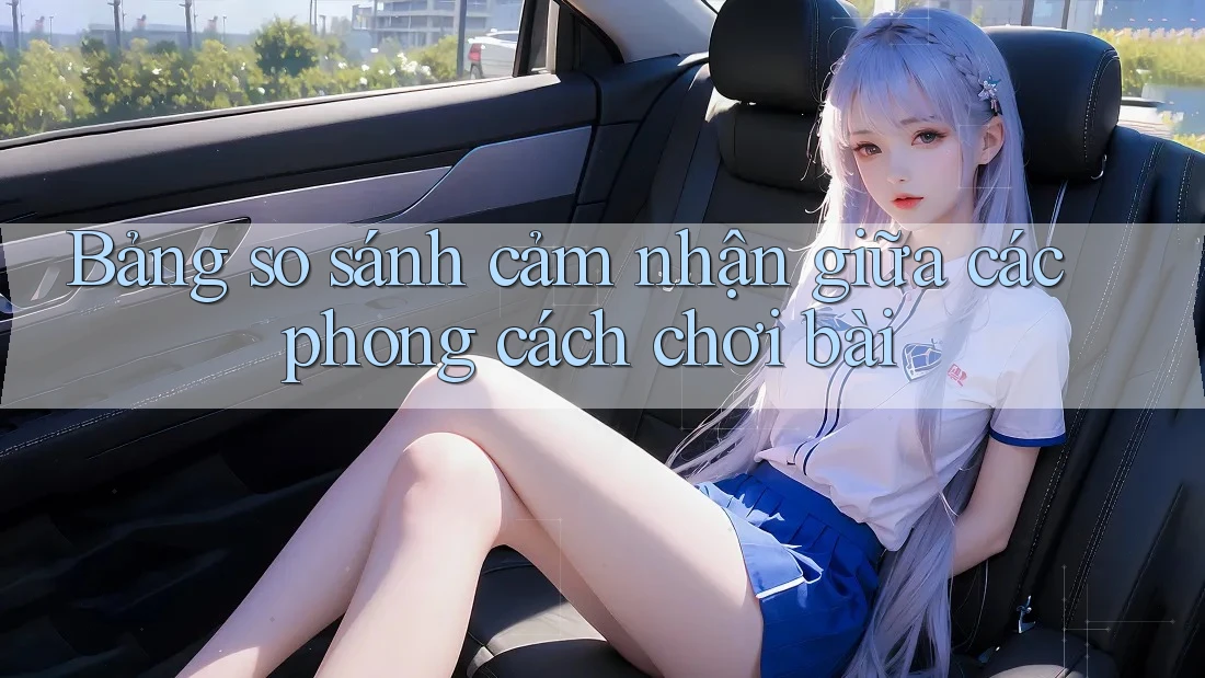 Bảng so sánh cảm nhận giữa các phong cách chơi bài