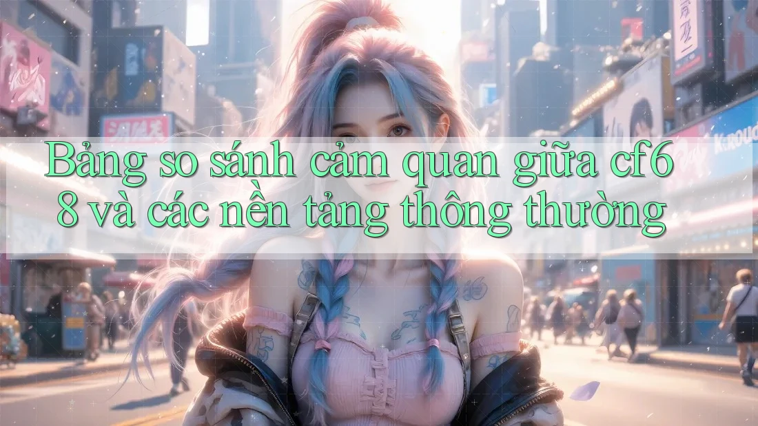 Bảng so sánh cảm quan giữa cf68 và các nền tảng thông thường