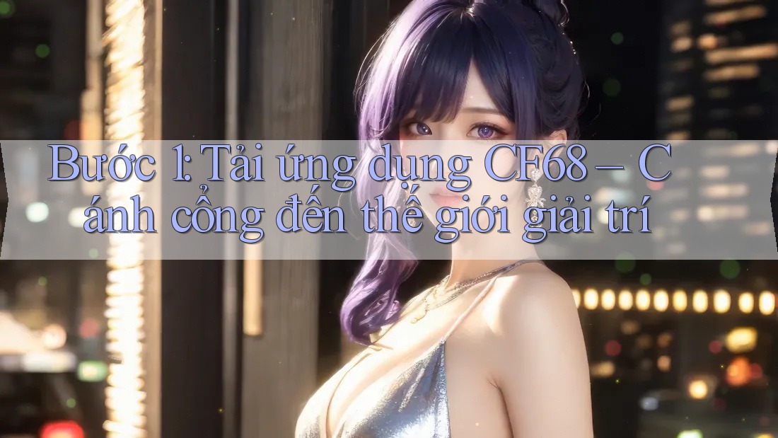 Bước 1: Tải ứng dụng CF68 – Cánh cổng đến thế giới giải trí