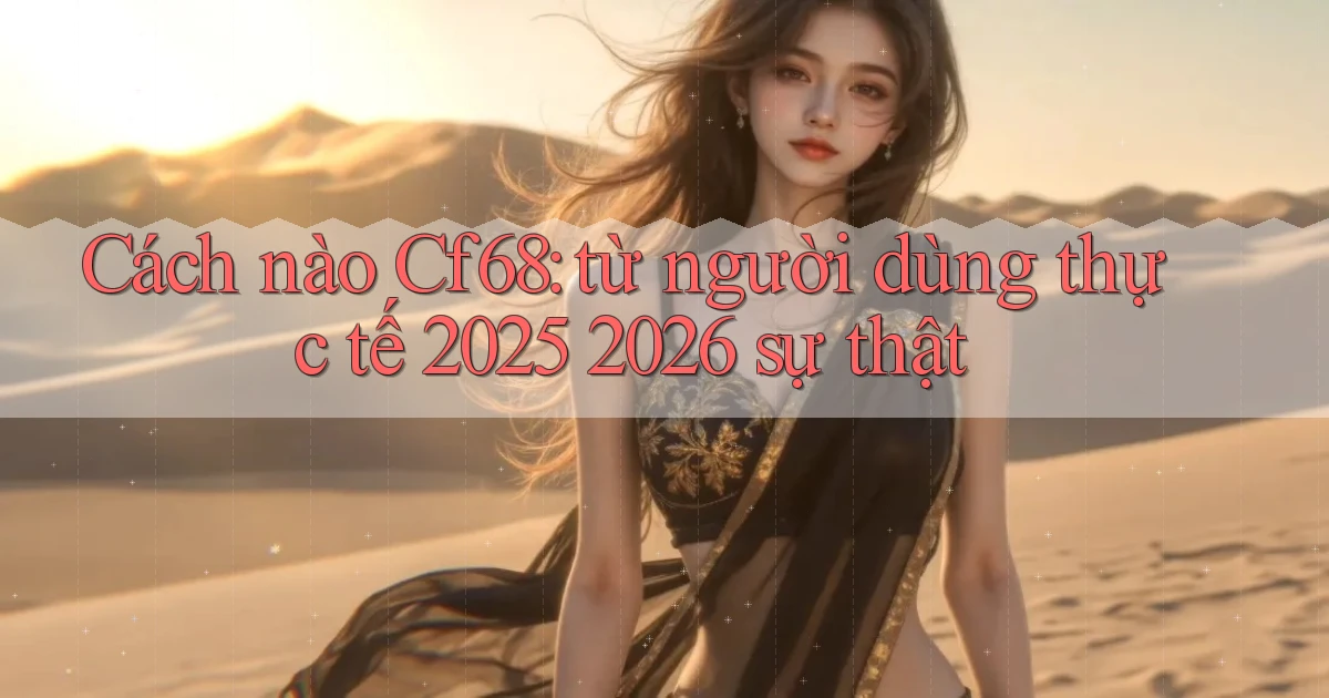 Cách nào Cf68 từ người dùng thực tế 2025 2026 sự thật