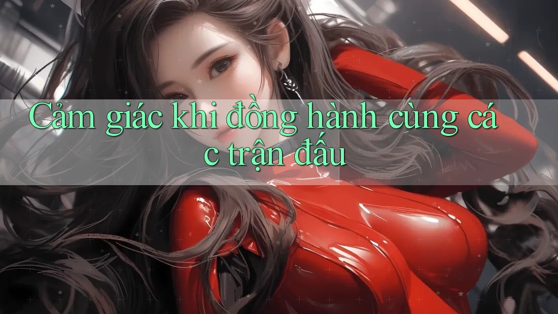 Cảm giác khi đồng hành cùng các trận đấu