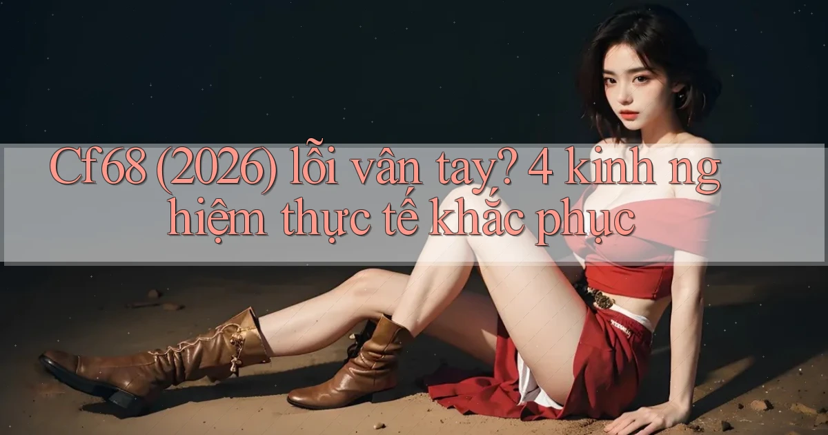 Cf68 (2026) lỗi vân tay 4 kinh nghiệm thực tế khắc phục