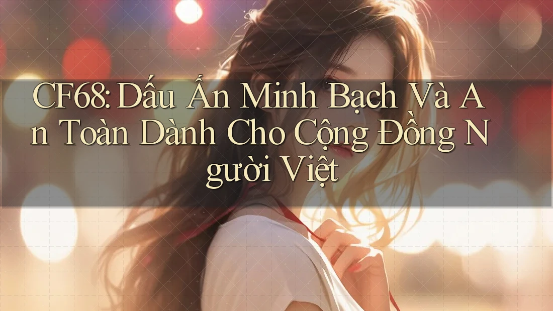 CF68: Dấu Ấn Minh Bạch Và An Toàn Dành Cho Cộng Đồng Người Việt