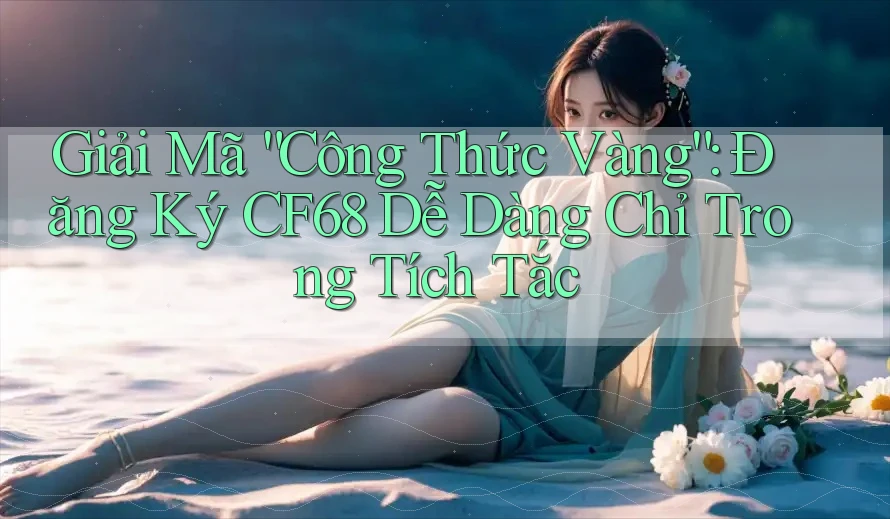 Giải Mã “Công Thức Vàng”: Đăng Ký CF68 Dễ Dàng Chỉ Trong Tích Tắc