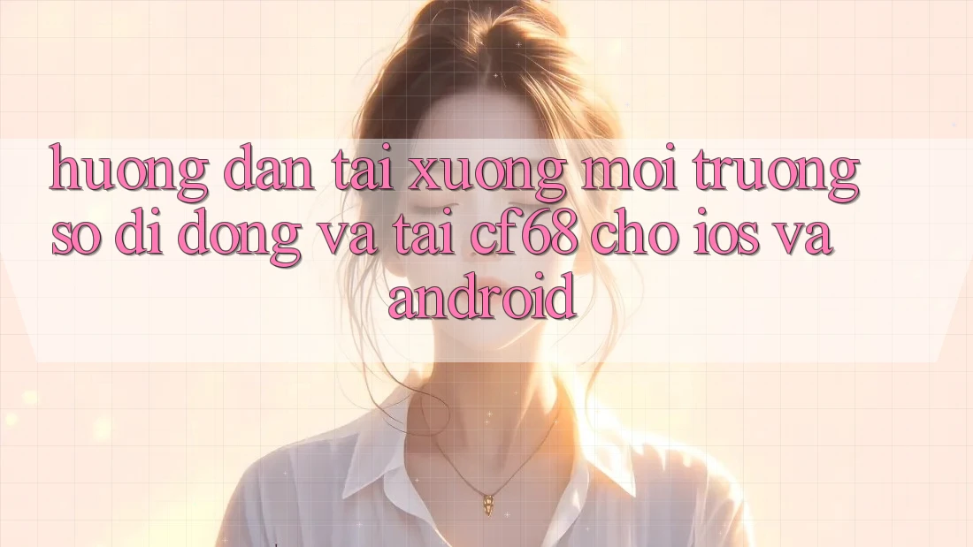 Hướng Dẫn Tải xuống Môi trường số di động Và Tải cf68 Cho iOS và Android