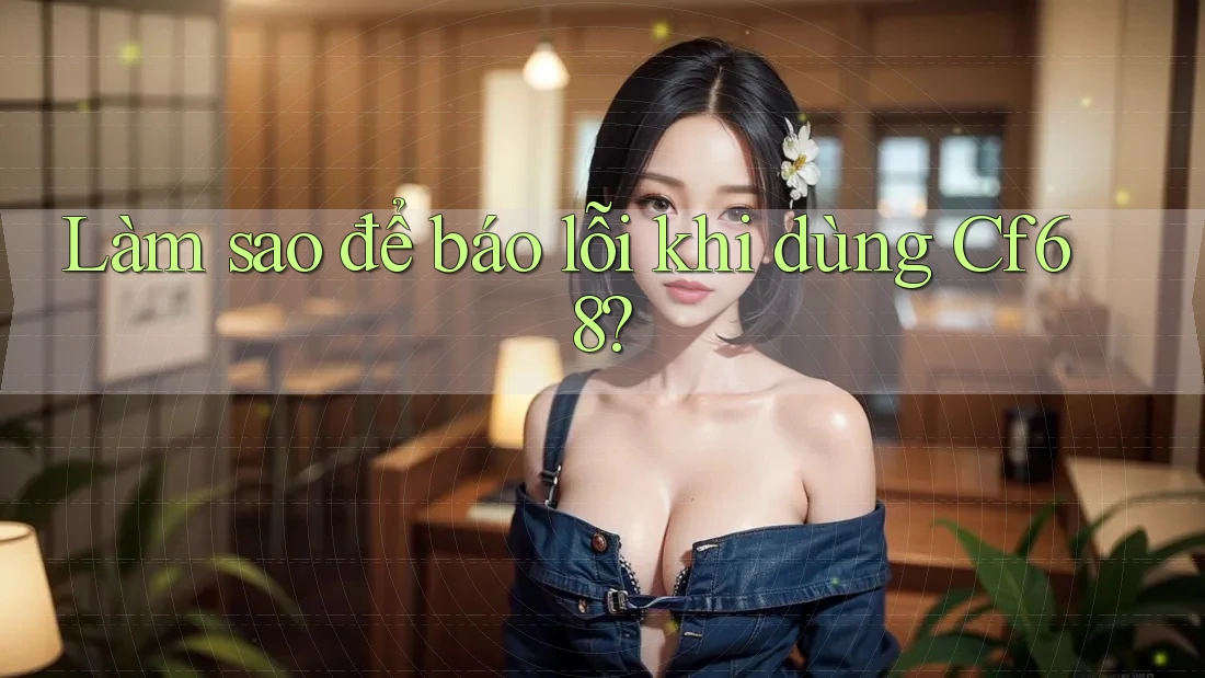 Làm sao để báo lỗi khi dùng Cf68?