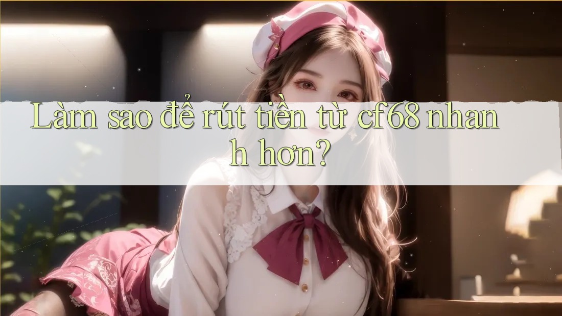 Làm sao để rút tiền từ cf68 nhanh hơn?