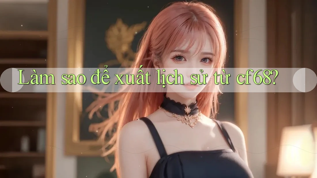 Làm sao để xuất lịch sử từ cf68?