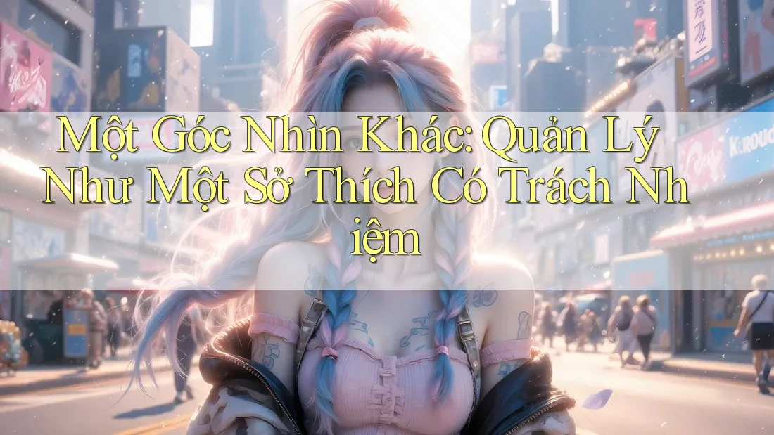 Một Góc Nhìn Khác: Quản Lý Như Một Sở Thích Có Trách Nhiệm