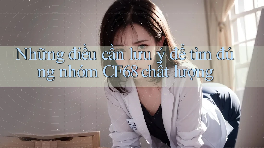 Những điều cần lưu ý để tìm đúng nhóm CF68 chất lượng Những điều cần lưu ý để tìm đúng nhóm CF68 chất lượng
