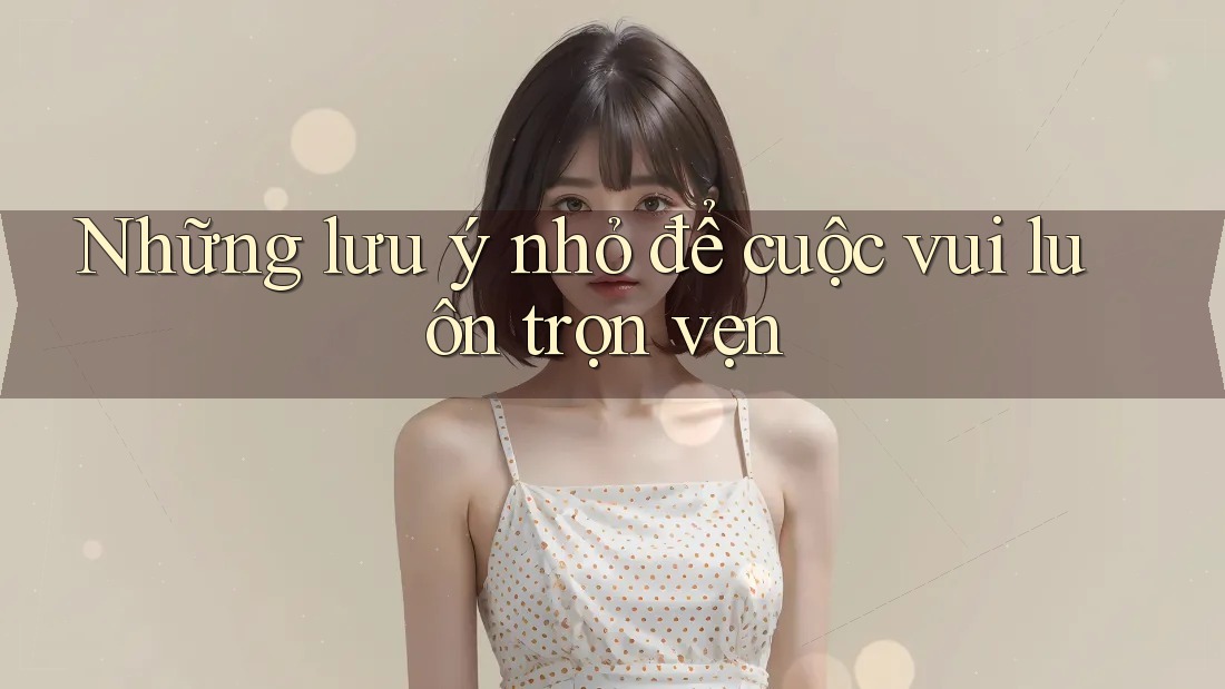 Những lưu ý nhỏ để cuộc vui luôn trọn vẹn