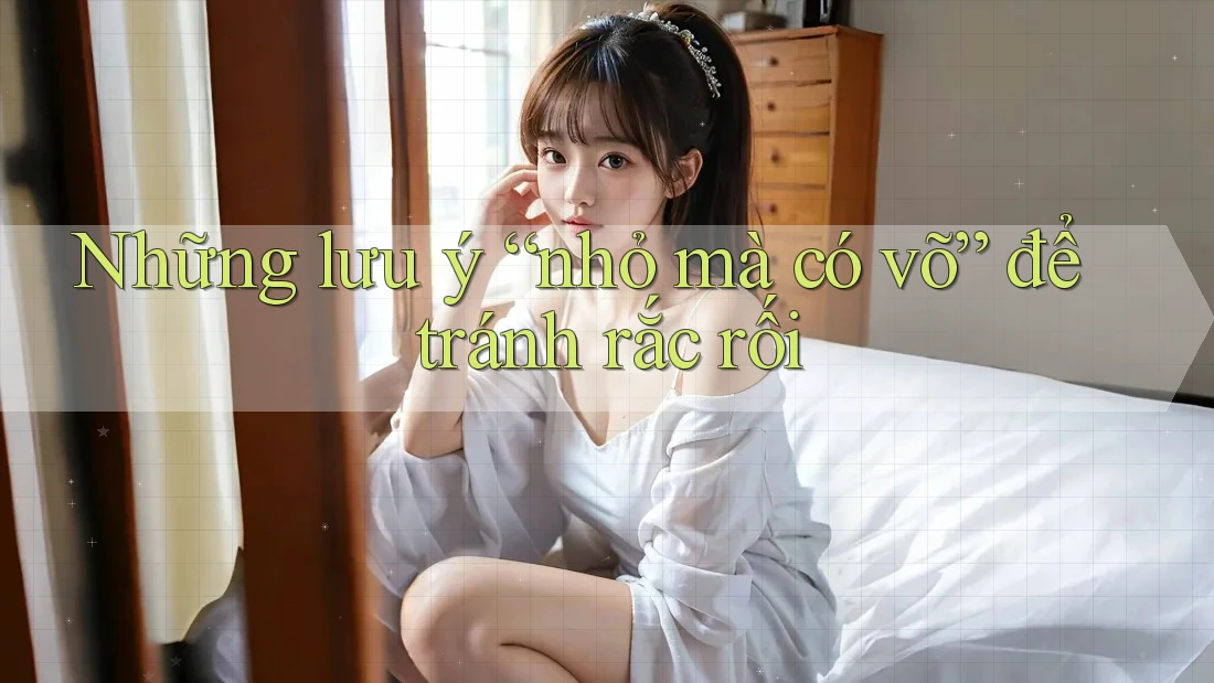 Những lưu ý “nhỏ mà có võ” để tránh rắc rối