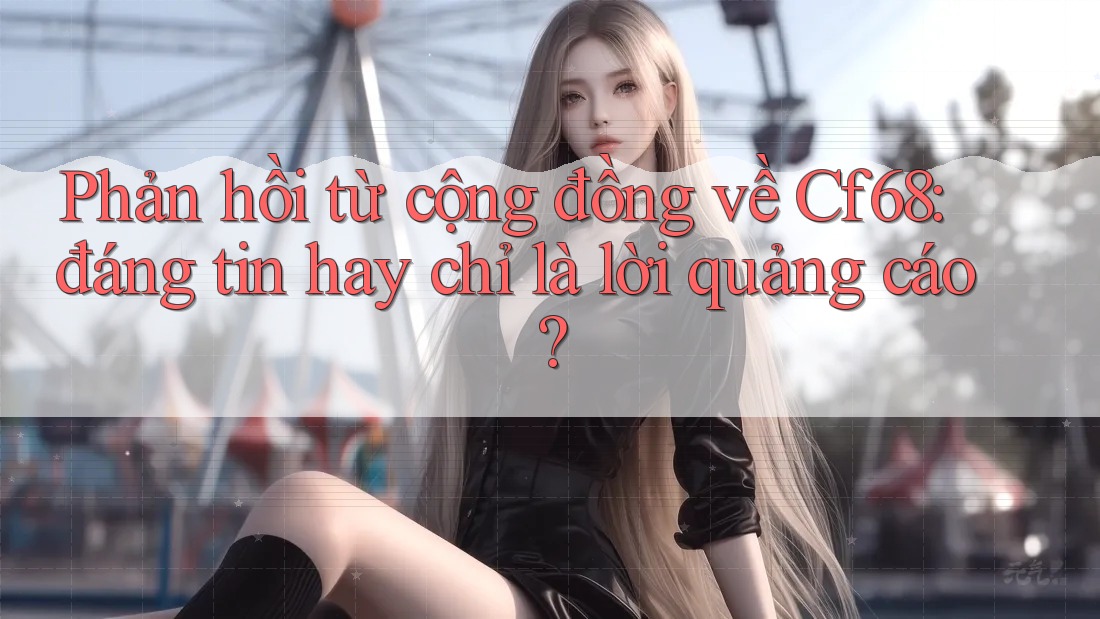 Phản hồi từ cộng đồng về Cf68: đáng tin hay chỉ là lời quảng cáo?