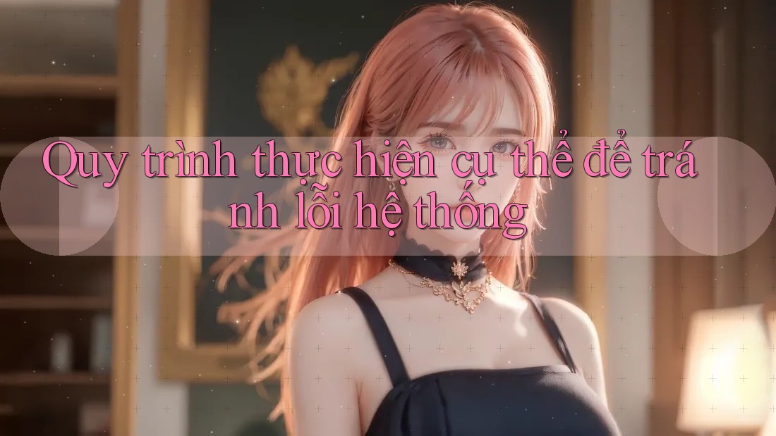 Quy trình thực hiện cụ thể để tránh lỗi hệ thống