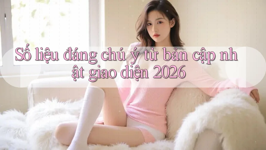 Số liệu đáng chú ý từ bản cập nhật giao diện 2026