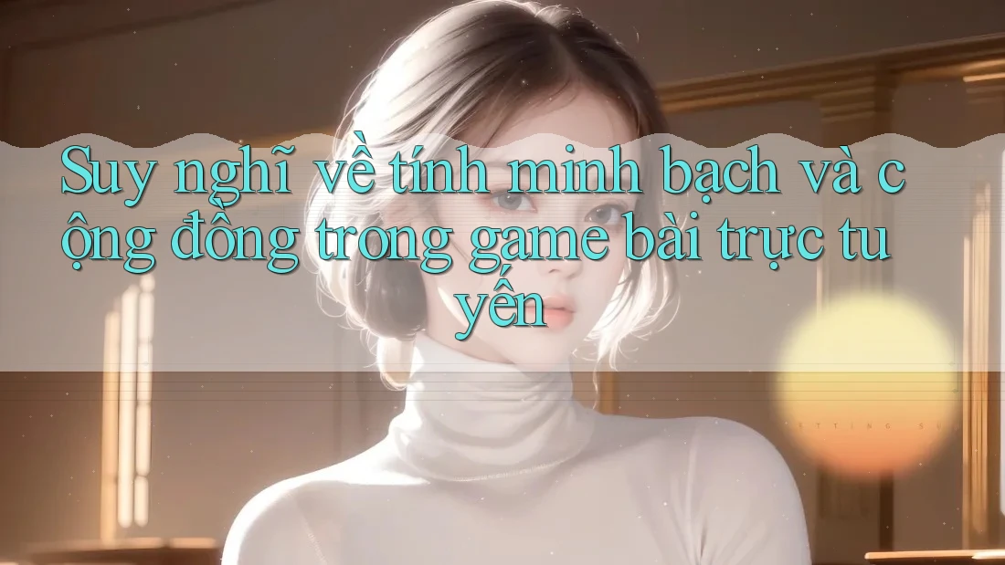 Suy nghĩ về tính minh bạch và cộng đồng trong game bài trực tuyến