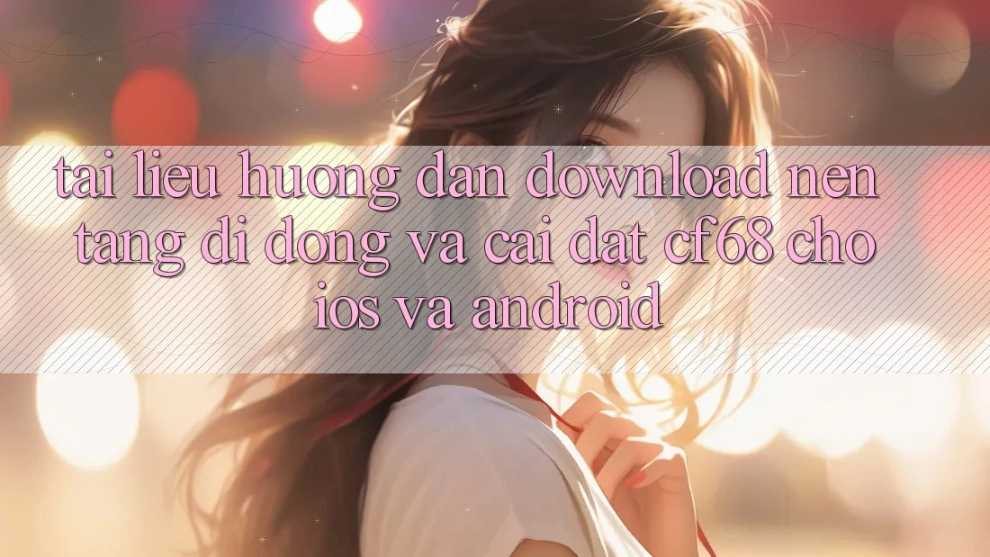 Tài liệu hướng dẫn Download Nền tảng di động Và Cài Đặt cf68 Cho iOS và Android Tài liệu hướng dẫn Download Nền tảng di động Và Cài Đặt cf68 Cho iOS và Android