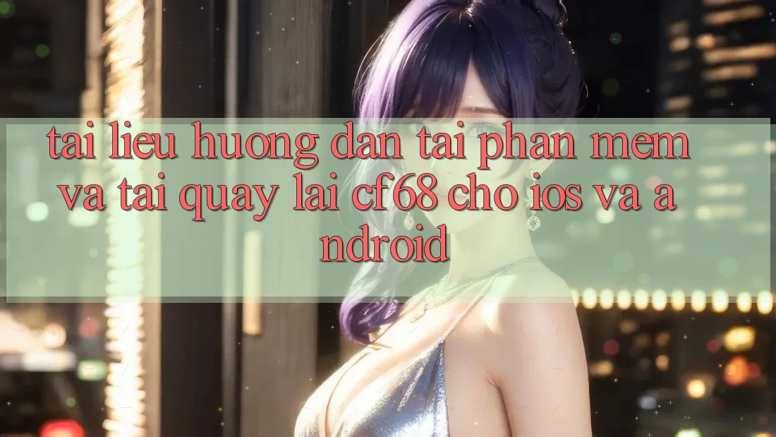 Tài liệu hướng dẫn Tải Phần mềm Và Tải quay lại cf68 Cho iOS và Android