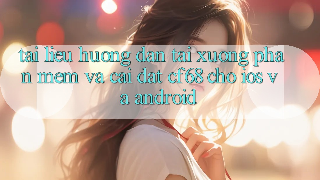 Tài liệu hướng dẫn Tải xuống Phần mềm Và Cài Đặt cf68 Cho iOS và Android Tài liệu hướng dẫn Tải xuống Phần mềm Và Cài Đặt cf68 Cho iOS và Android