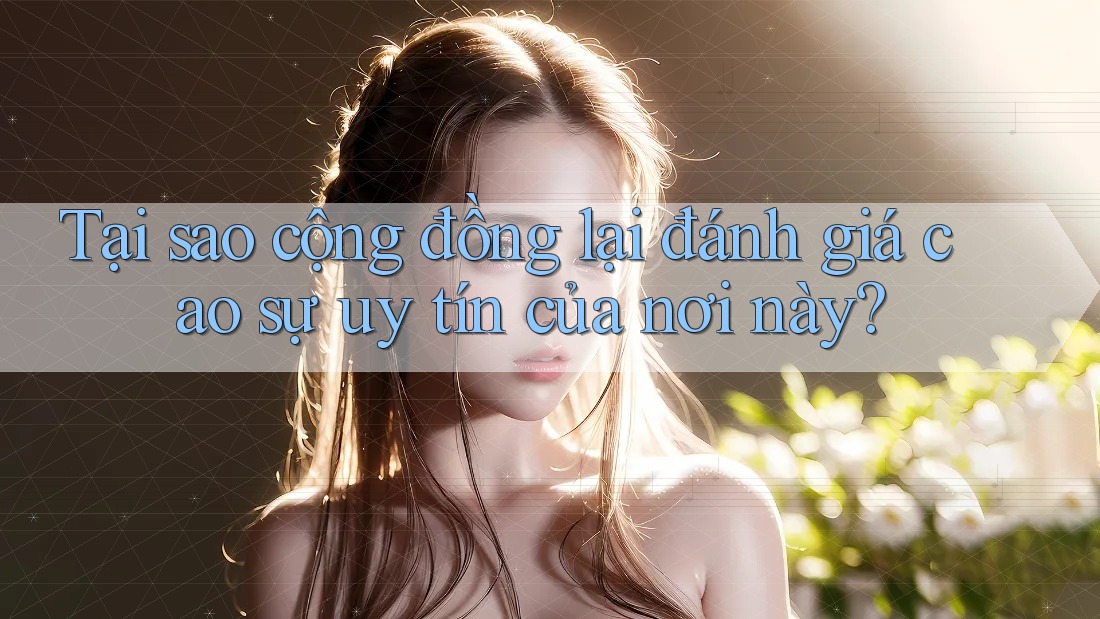 Tại sao cộng đồng lại đánh giá cao sự uy tín của nơi này? Tại sao cộng đồng lại đánh giá cao sự uy tín của nơi này?