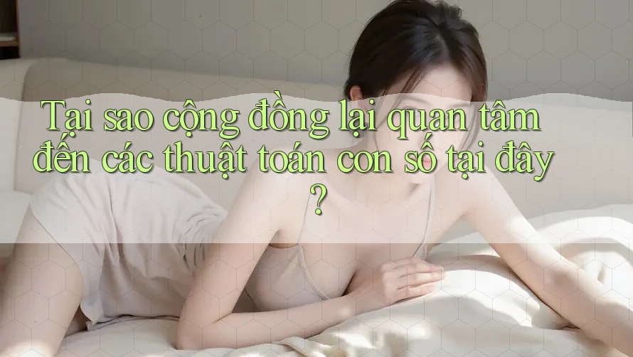 Tại sao cộng đồng lại quan tâm đến các thuật toán con số tại đây?