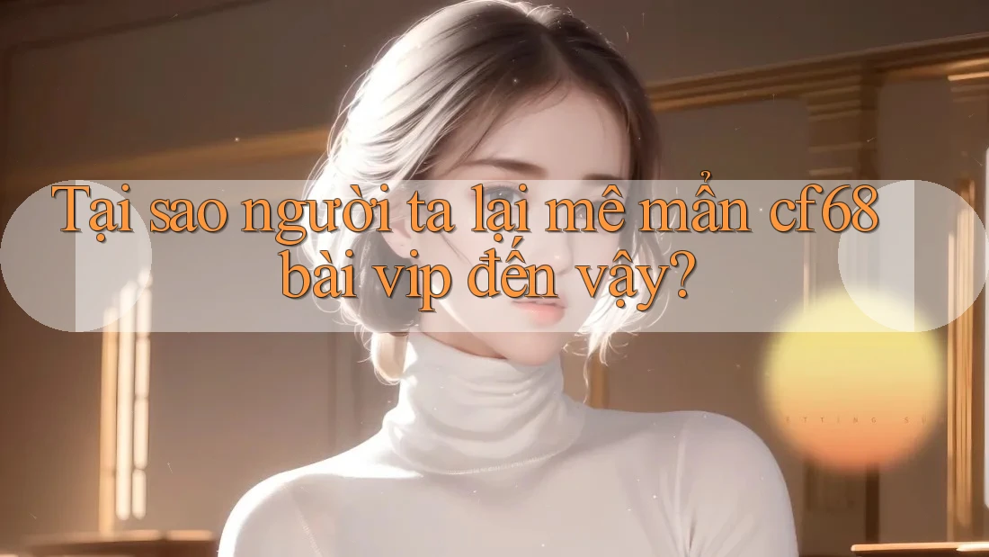 Tại sao người ta lại mê mẩn cf68 bài vip đến vậy?