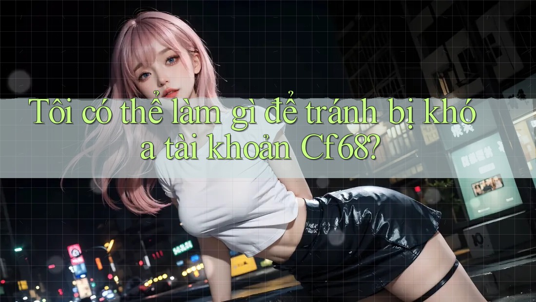 Tôi có thể làm gì để tránh bị khóa tài khoản Cf68?