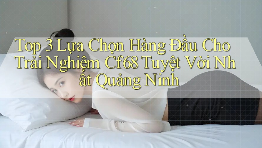 Top 3 Lựa Chọn Hàng Đầu Cho Trải Nghiệm Cf68 Tuyệt Vời Nhất Quảng Ninh