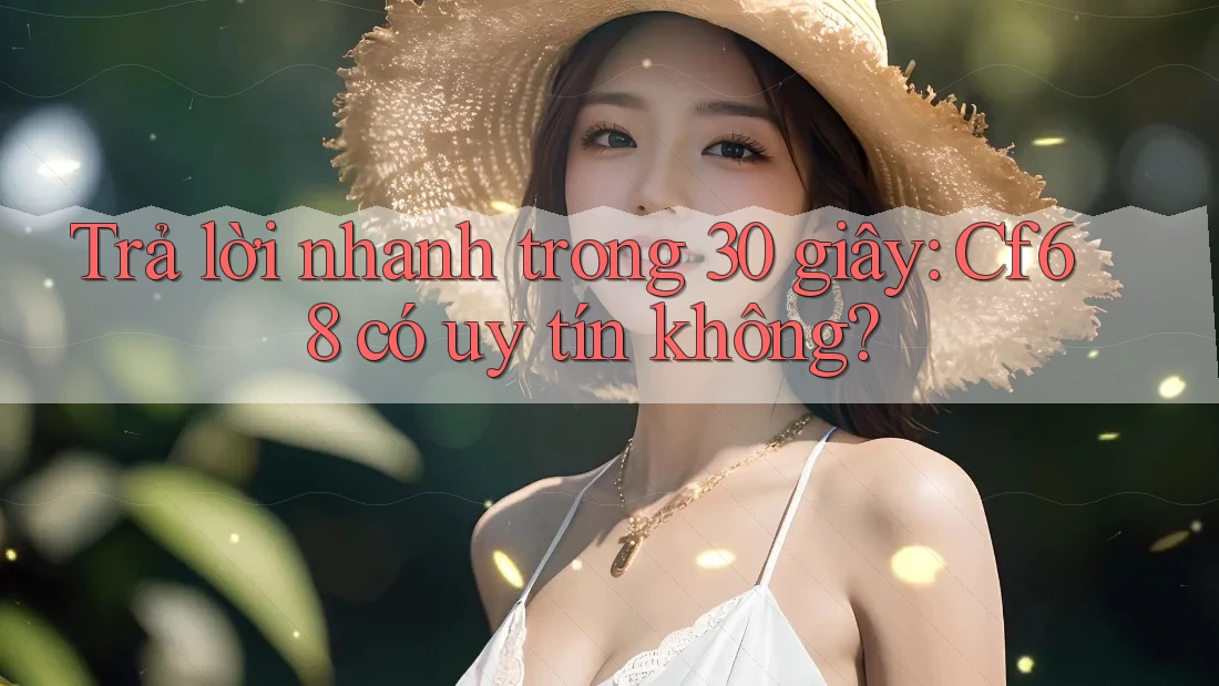 Trả lời nhanh trong 30 giây: Cf68 có uy tín không?