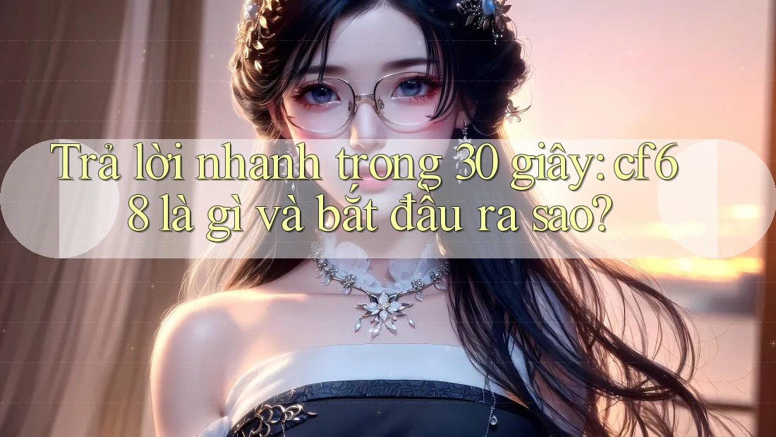Trả lời nhanh trong 30 giây: cf68 là gì và bắt đầu ra sao? Trả lời nhanh trong 30 giây: cf68 là gì và bắt đầu ra sao?