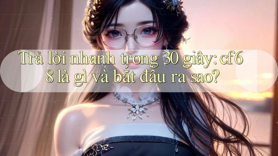 Trả lời nhanh trong 30 giây: cf68 là gì và bắt đầu ra sao?