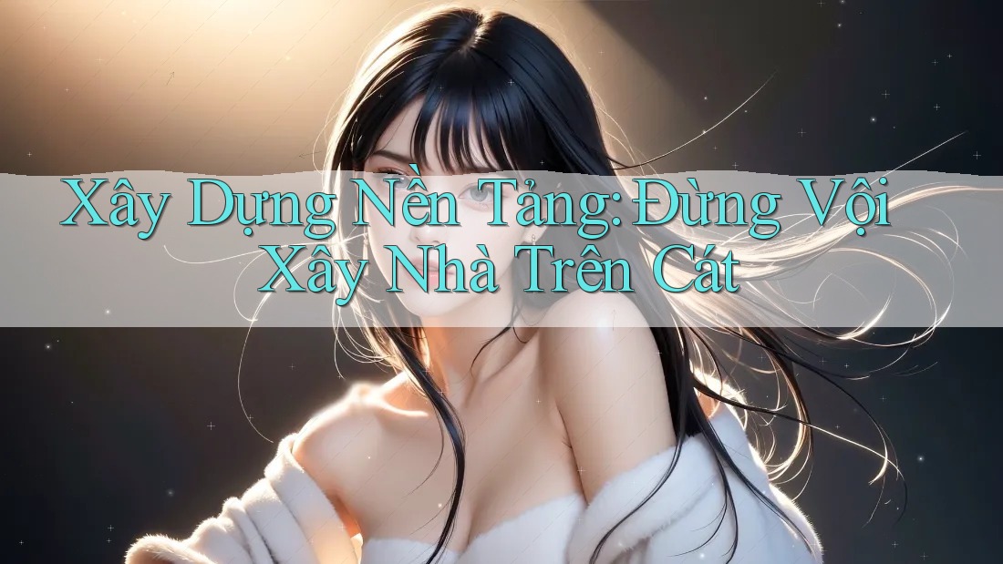 Xây Dựng Nền Tảng: Đừng Vội Xây Nhà Trên Cát